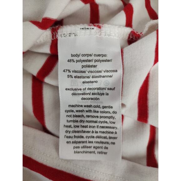 Tommy Hilfiger Striped Cold Shoulder Top Button Detail Casual Blouse SP - Picture 7 of 7